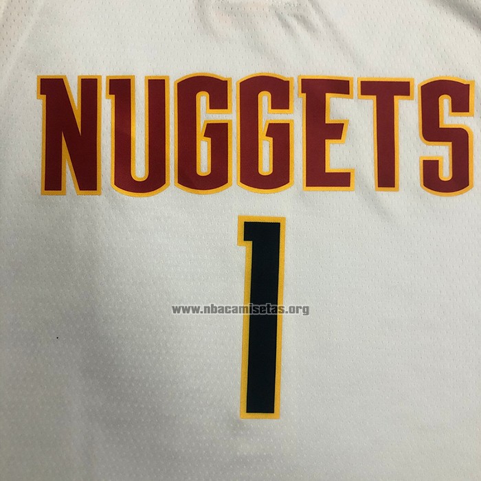 Camiseta Denver Nuggets Michael Porter Jr. NO 1 Association Blanco